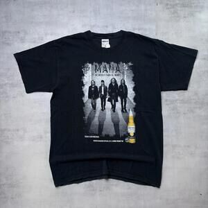 Vintage 2007 Mana Tour Promo Corona Extra Mexican Rock Band T-Shirt